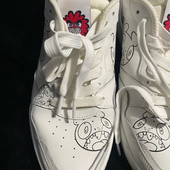 Skechers White Athletic Shoes Retro Design - Picture 8 of 9